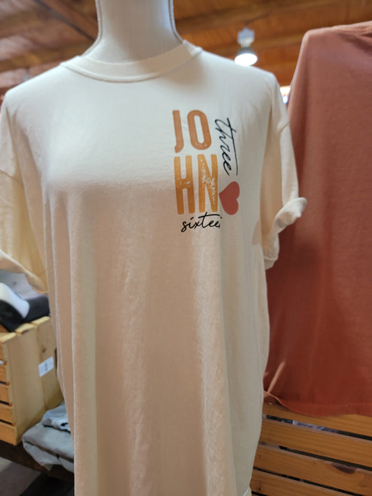 John 3:16 Comfort Color